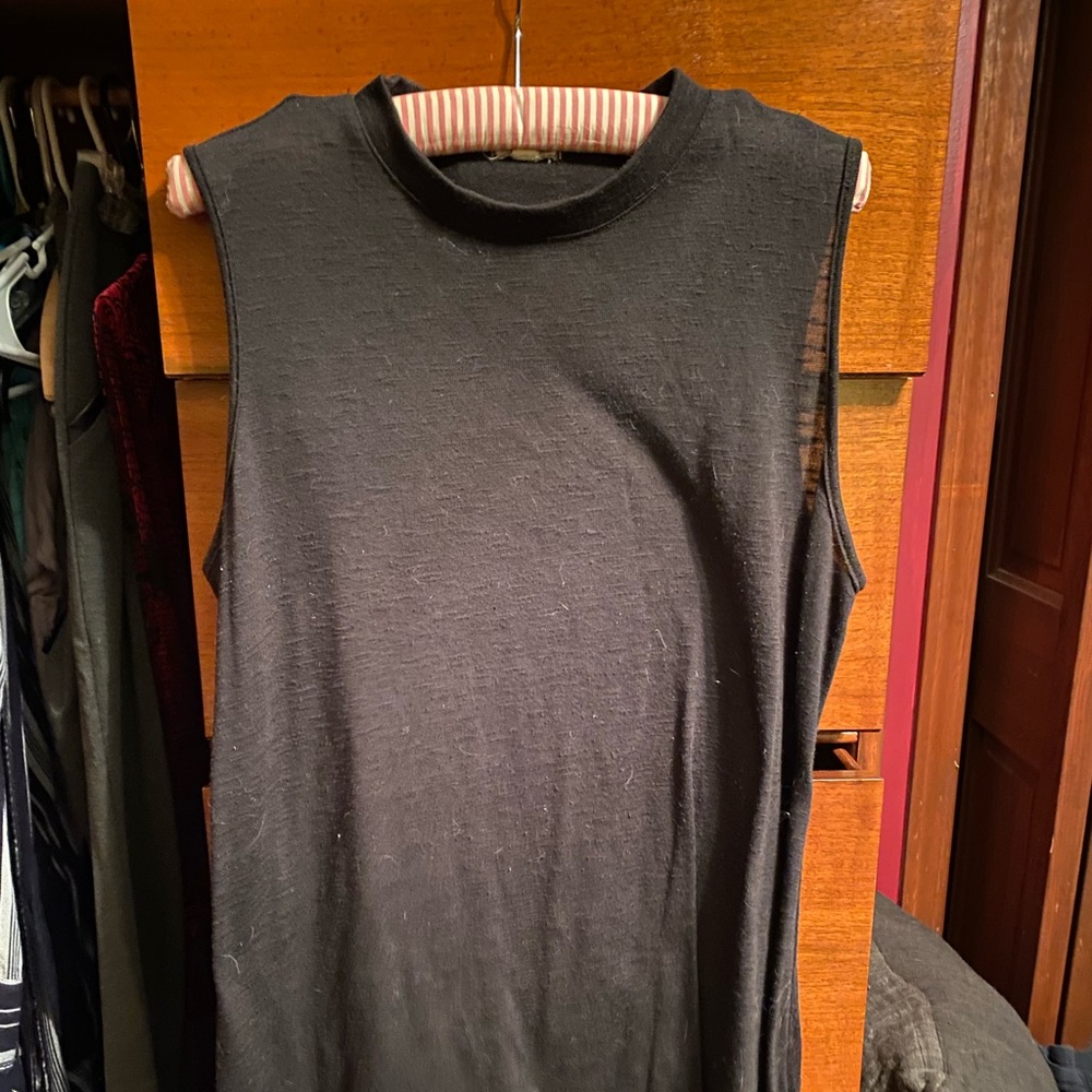Black sleeveless dress, size XL